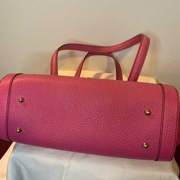 NEW. GUCCI Bamboo hot pink leather. - Picture 9 of 11